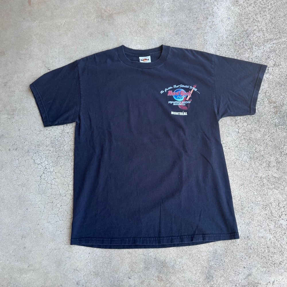 Hard Rock Cafe T-Shirt Mens M Black Excellent Eric Clapton Signature Series XX